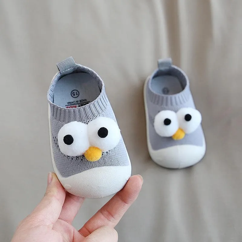 0-4Y Baby Big Eyes Non-slip Soft Shoes