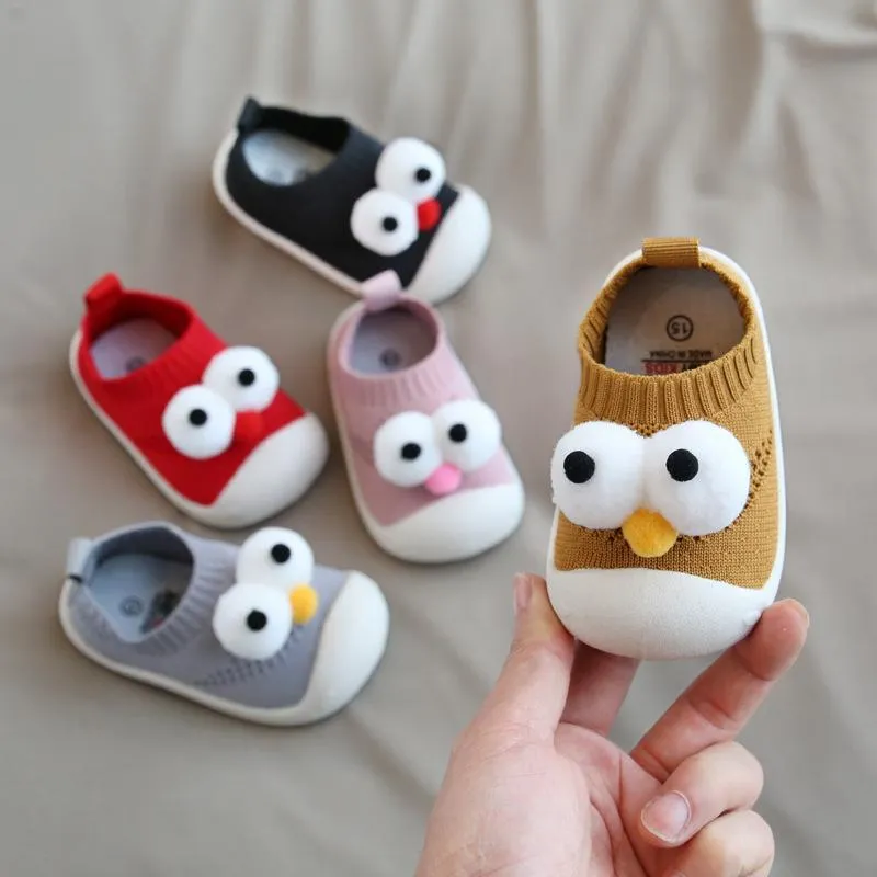 0-4Y Baby Big Eyes Non-slip Soft Shoes