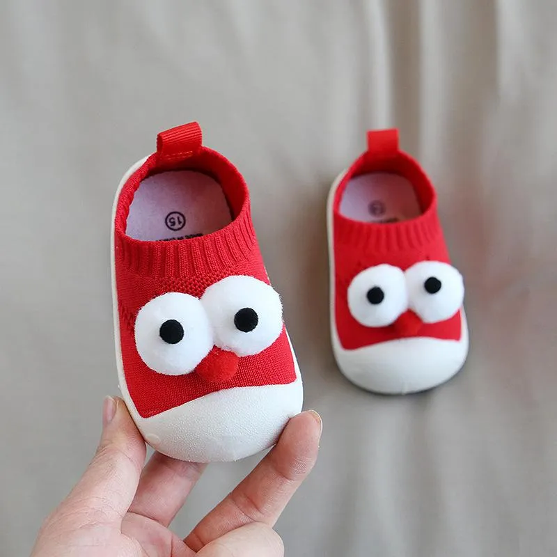 0-4Y Baby Big Eyes Non-slip Soft Shoes