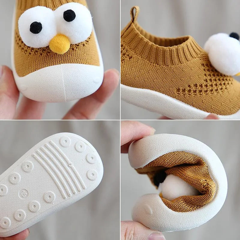 0-4Y Baby Big Eyes Non-slip Soft Shoes