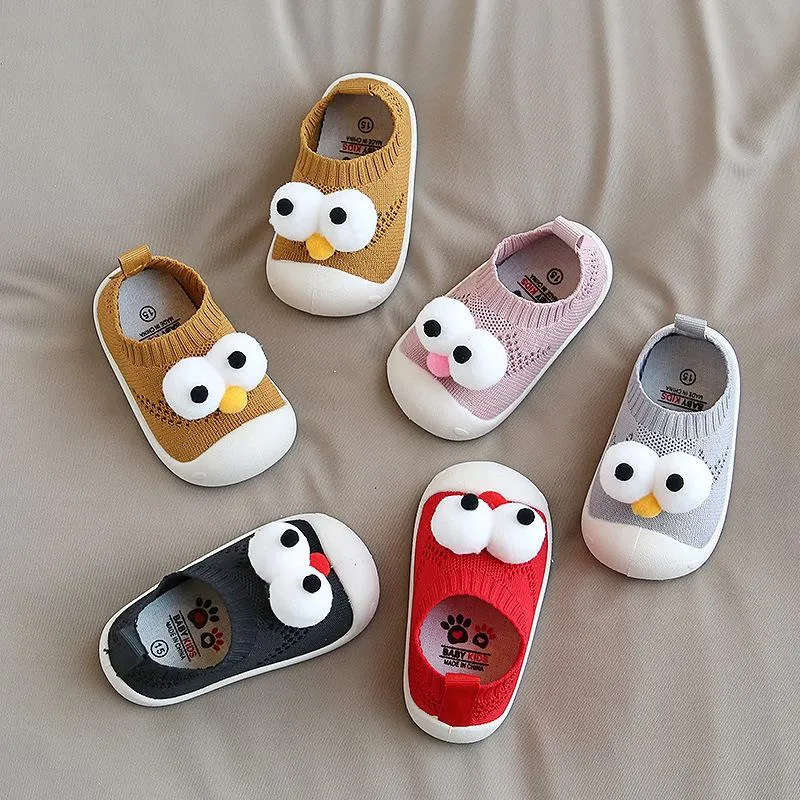 0-4Y Baby Big Eyes Non-slip Soft Shoes