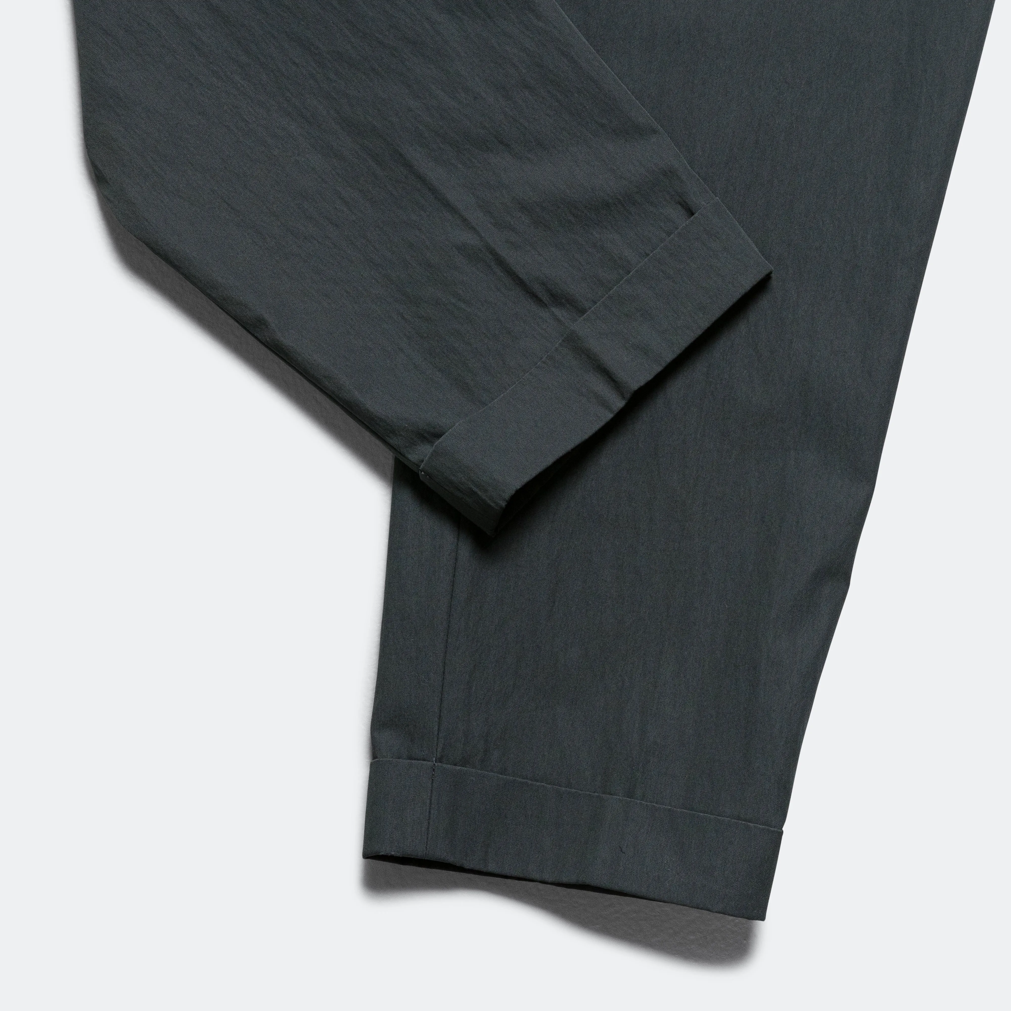 1 Pleat Travel Comfort Cloth Pants - Charcoal Grey