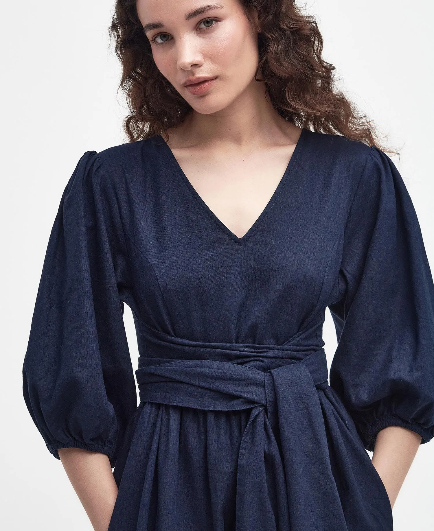 Annie Midi Dress Classic Navy