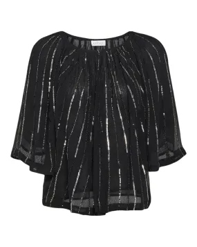 Barbara Embellished Top (Black)