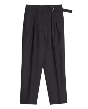 Barena Black Wool Pleated Trousers