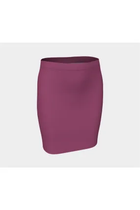 Berry Blush Fitted Skirt