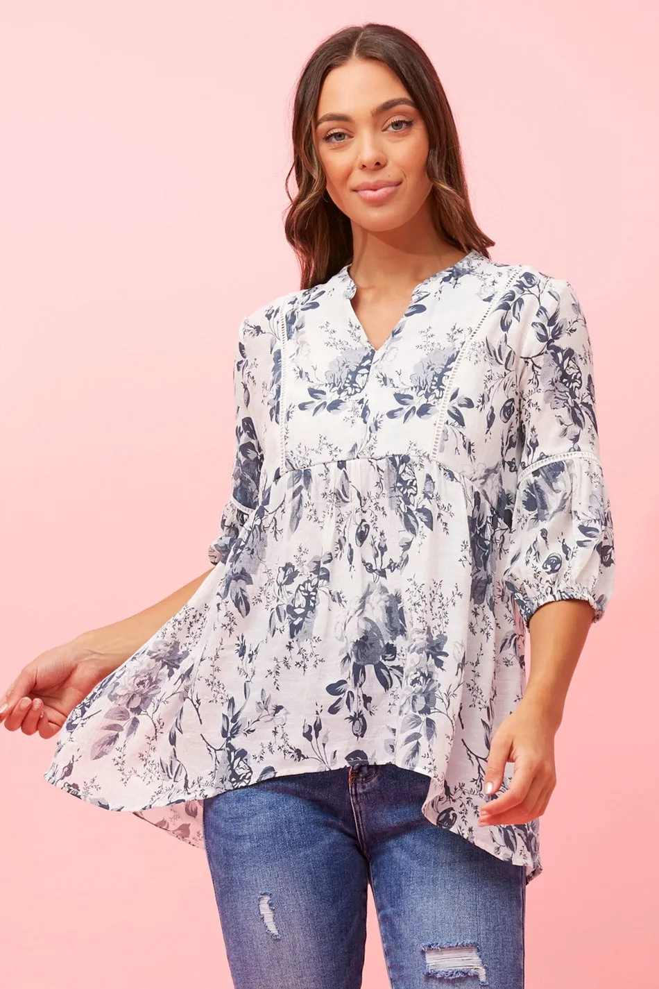 BRANDI FLORAL PRINT TOP