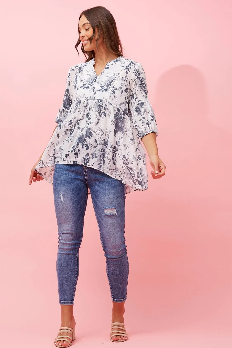 BRANDI FLORAL PRINT TOP