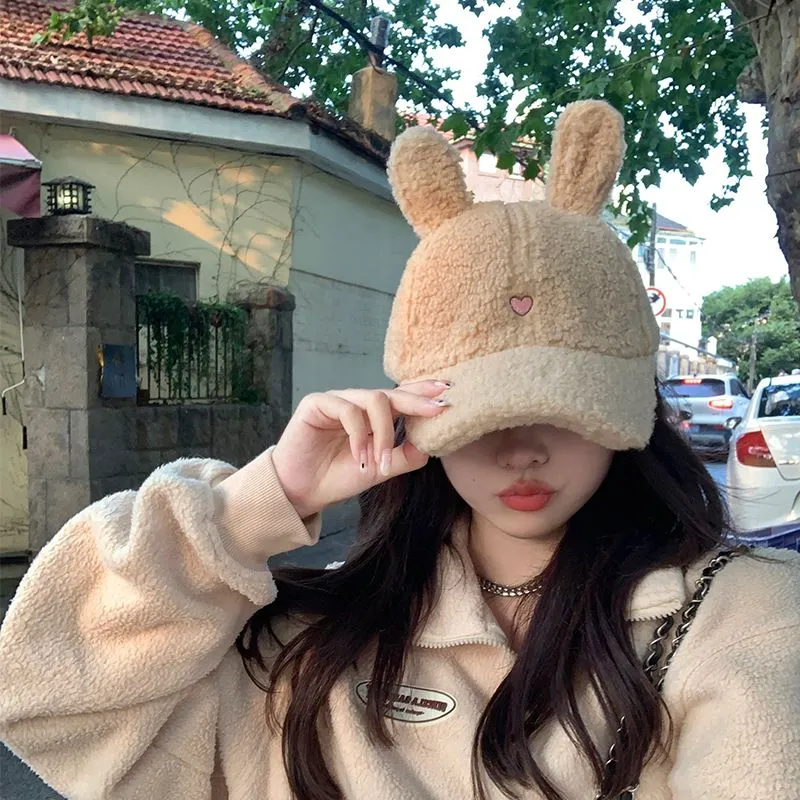 Bunny Rabbit Ear Fluffy Cap MK18988