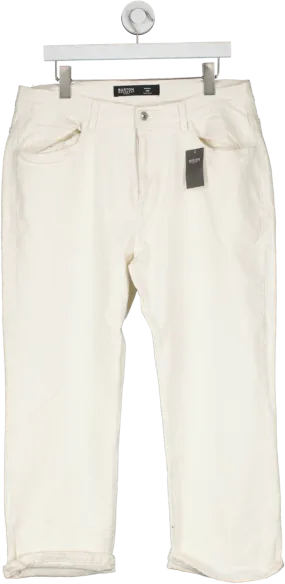 Burton Cream Vintage Straight Ecru Jeans W34