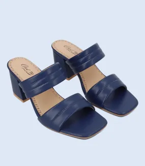 BW9393-NAVY-Women Slipper Heel