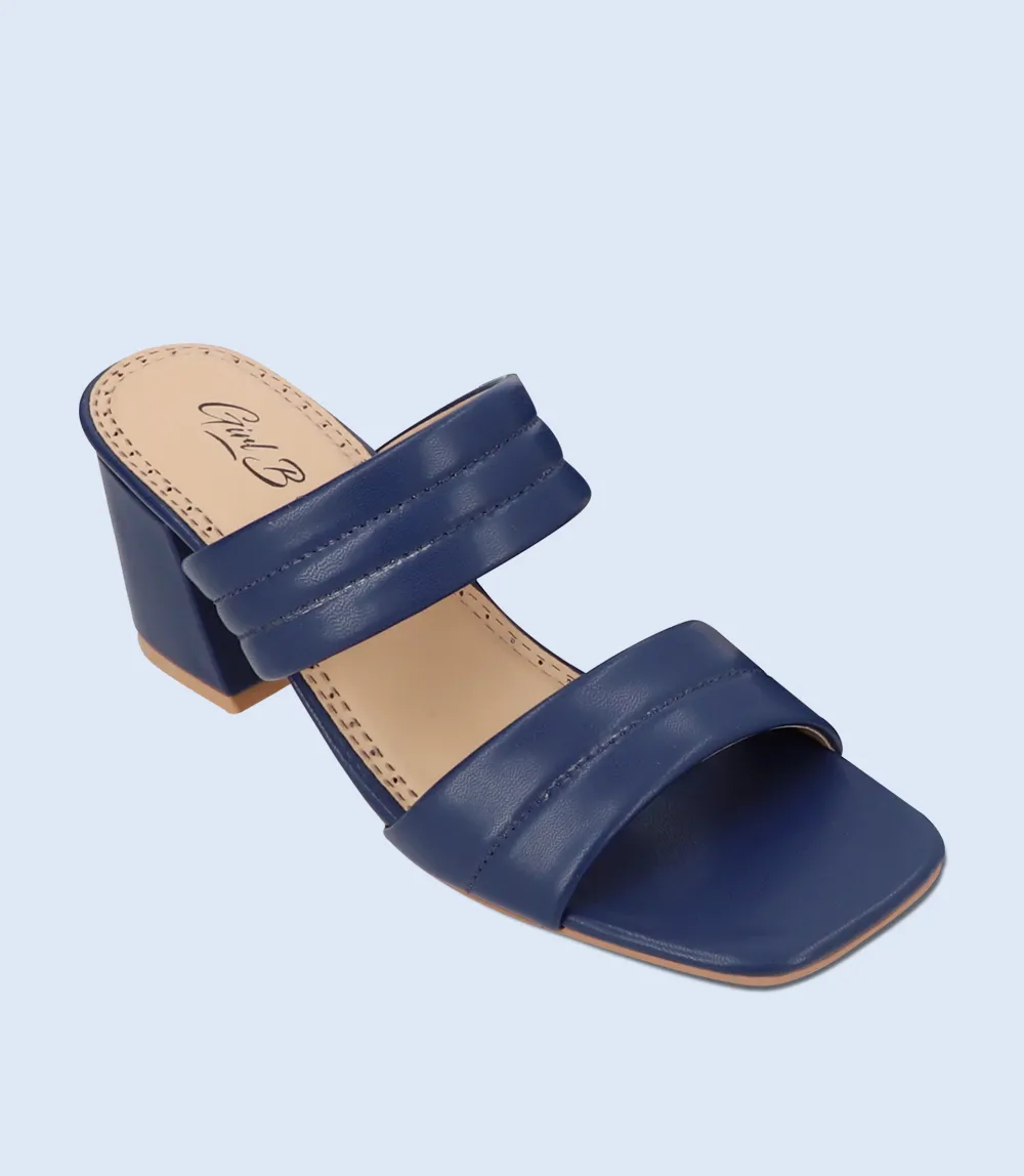 BW9393-NAVY-Women Slipper Heel