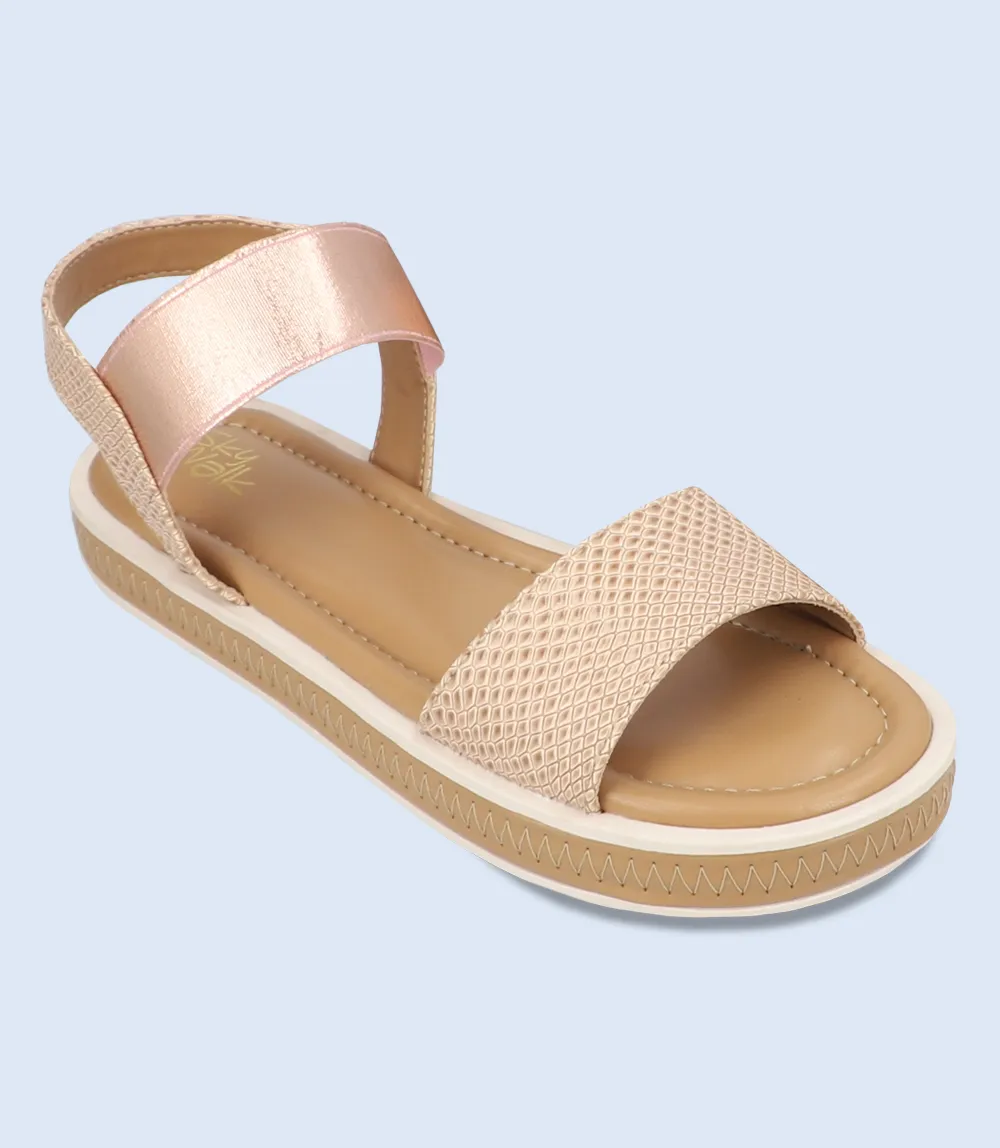 BW9747-BEIGE-Women Comfort Sandal