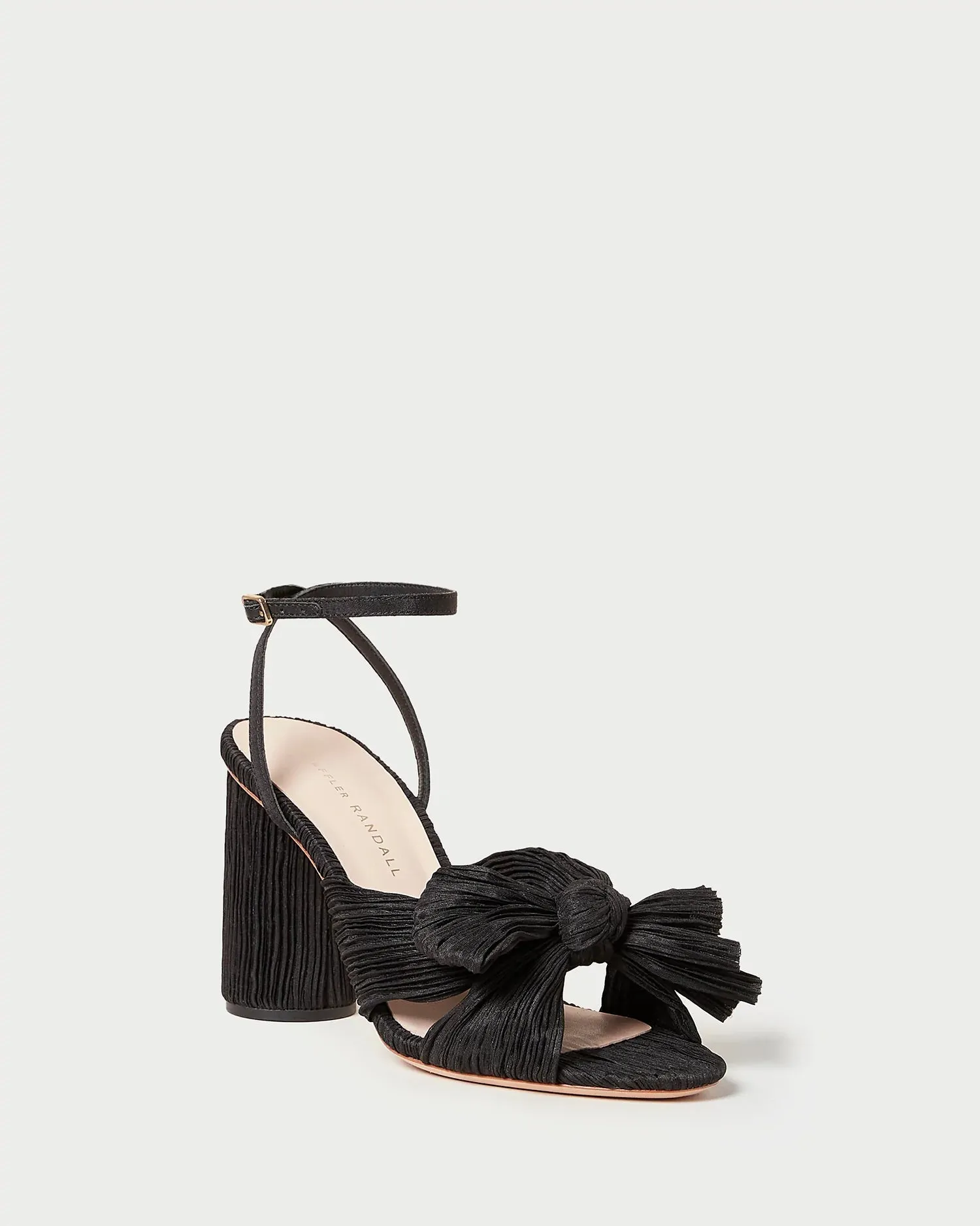 Camellia Pleated Bow Heel