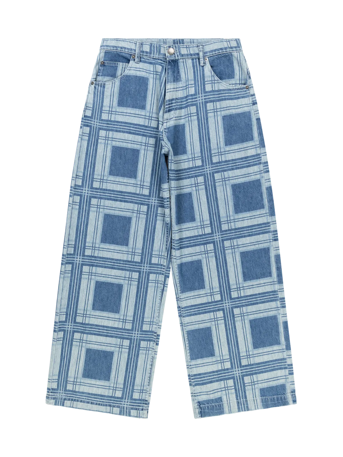 CHARLES JEFFREY - Art Denim Jean Mens - BLOCK DENIM