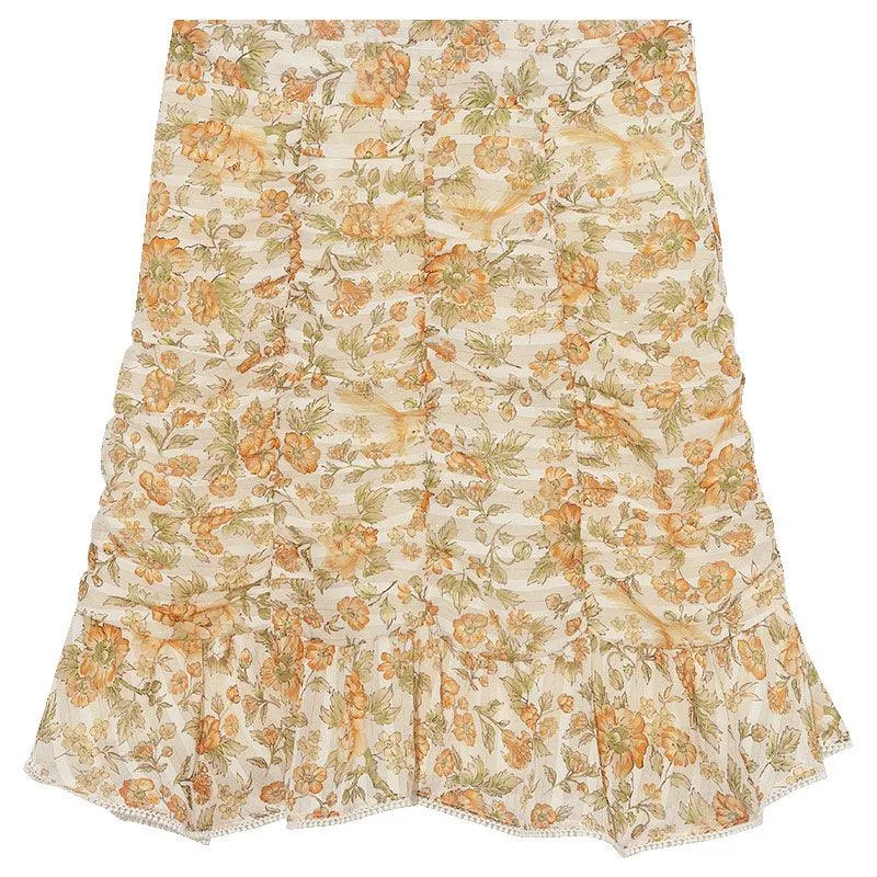 Chiffon Printed Skirt