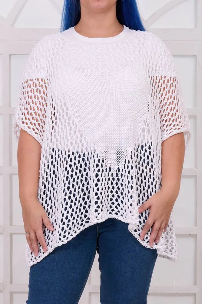 Crochet Heart Pattern Cotton Top