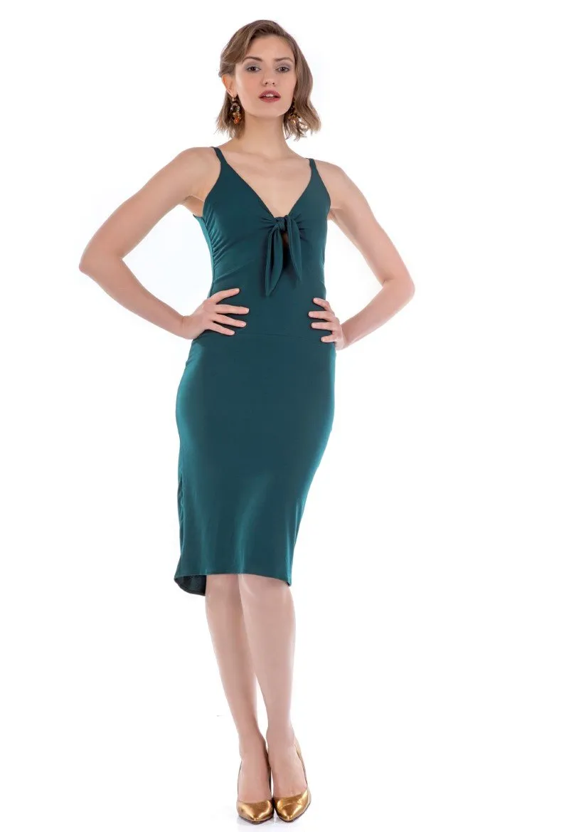 Fishtail Tango Dress With Front Knot