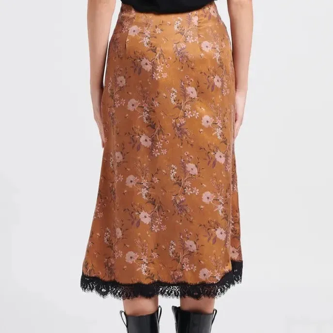 Flora Skirt (Borwn)