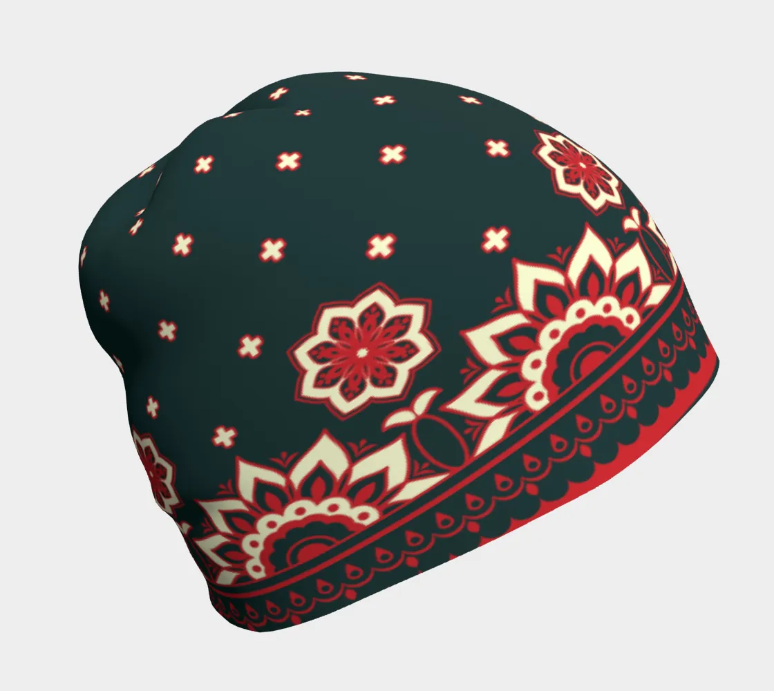 Floral Abstract Beanie