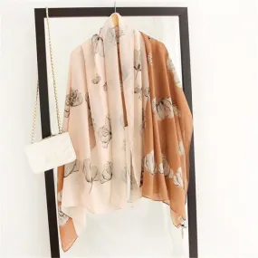 Floral Cotton Women Scarf