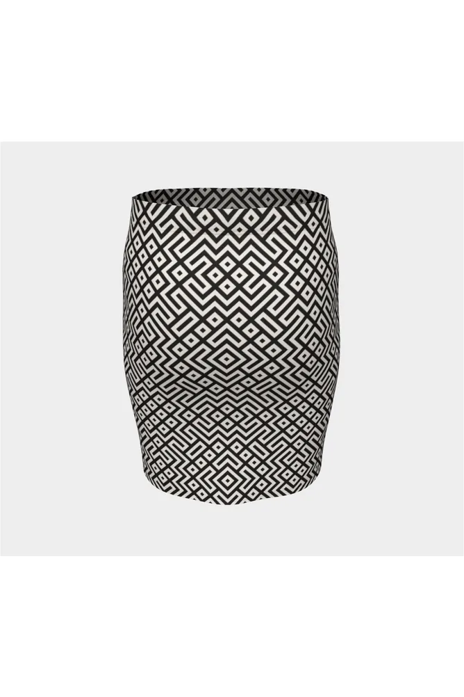 Geo Mazing Fitted Skirt