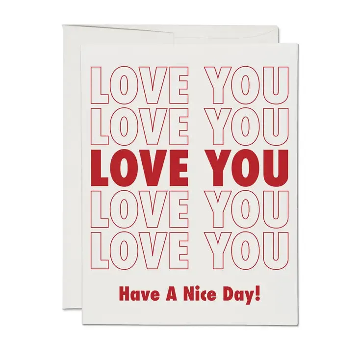 Grocery Bag Love Card