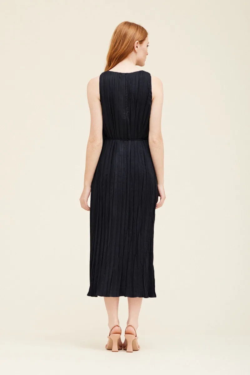 Heather Pleated Midi Dress