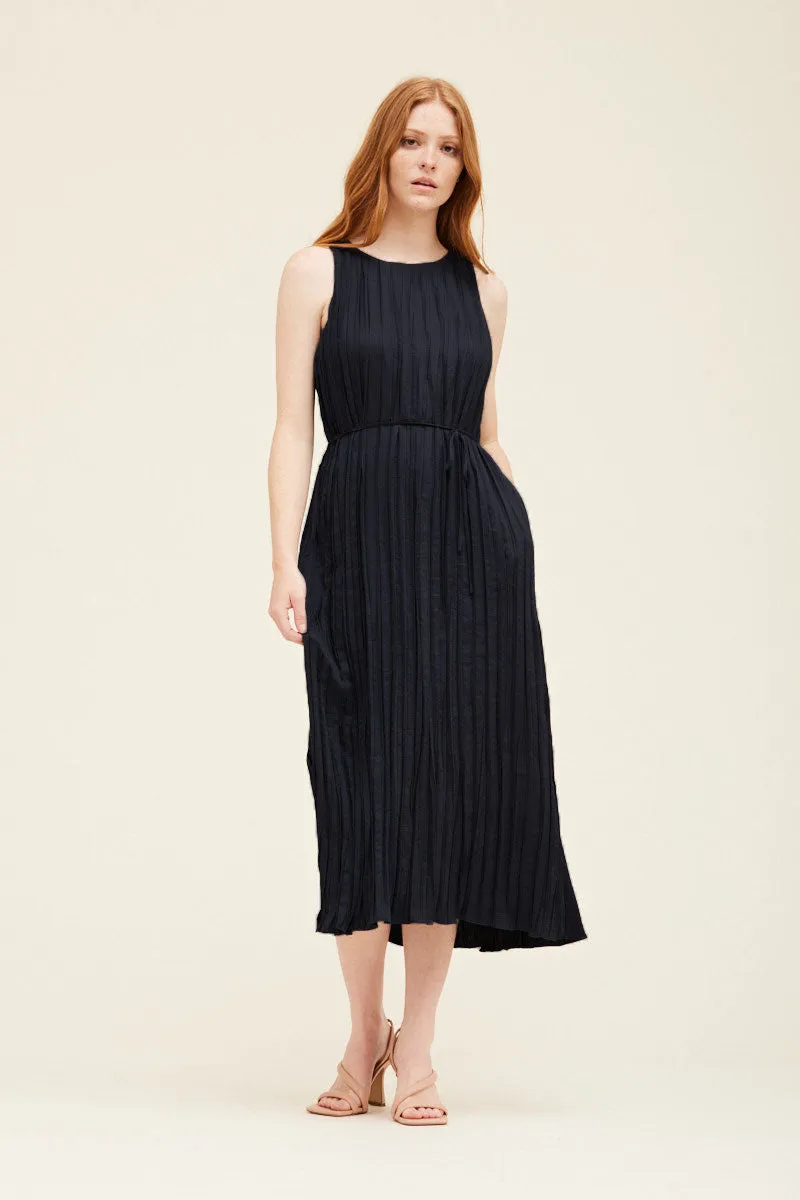 Heather Pleated Midi Dress