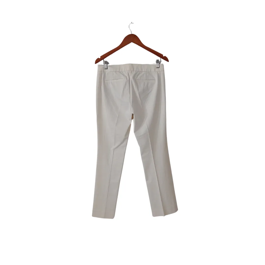 J. Crew White Campbell Straight-leg Pants | Brand New |