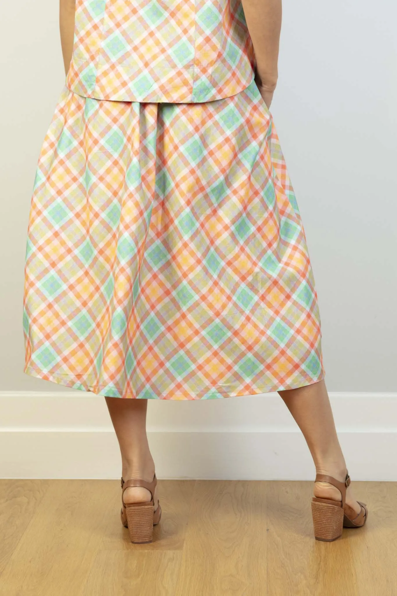 JJ Sisters - Cotton Linen Skirt - Multicolour