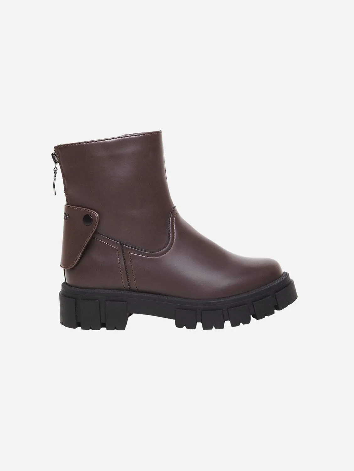 Kama Vegan Apple Leather Boots | Chocolate