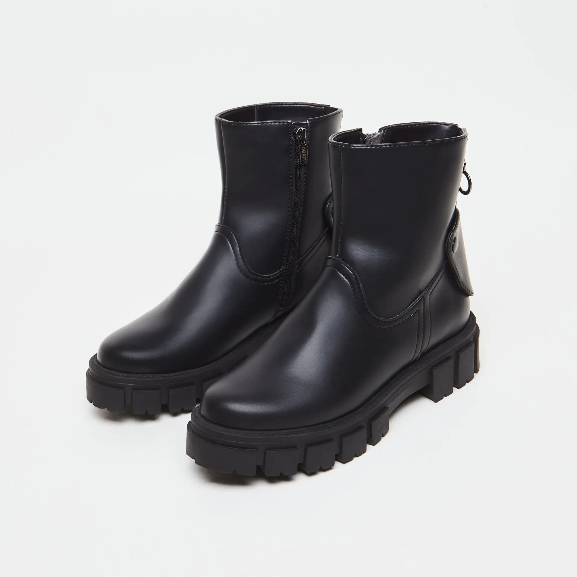 Kama Vegan Leather Boots | Black