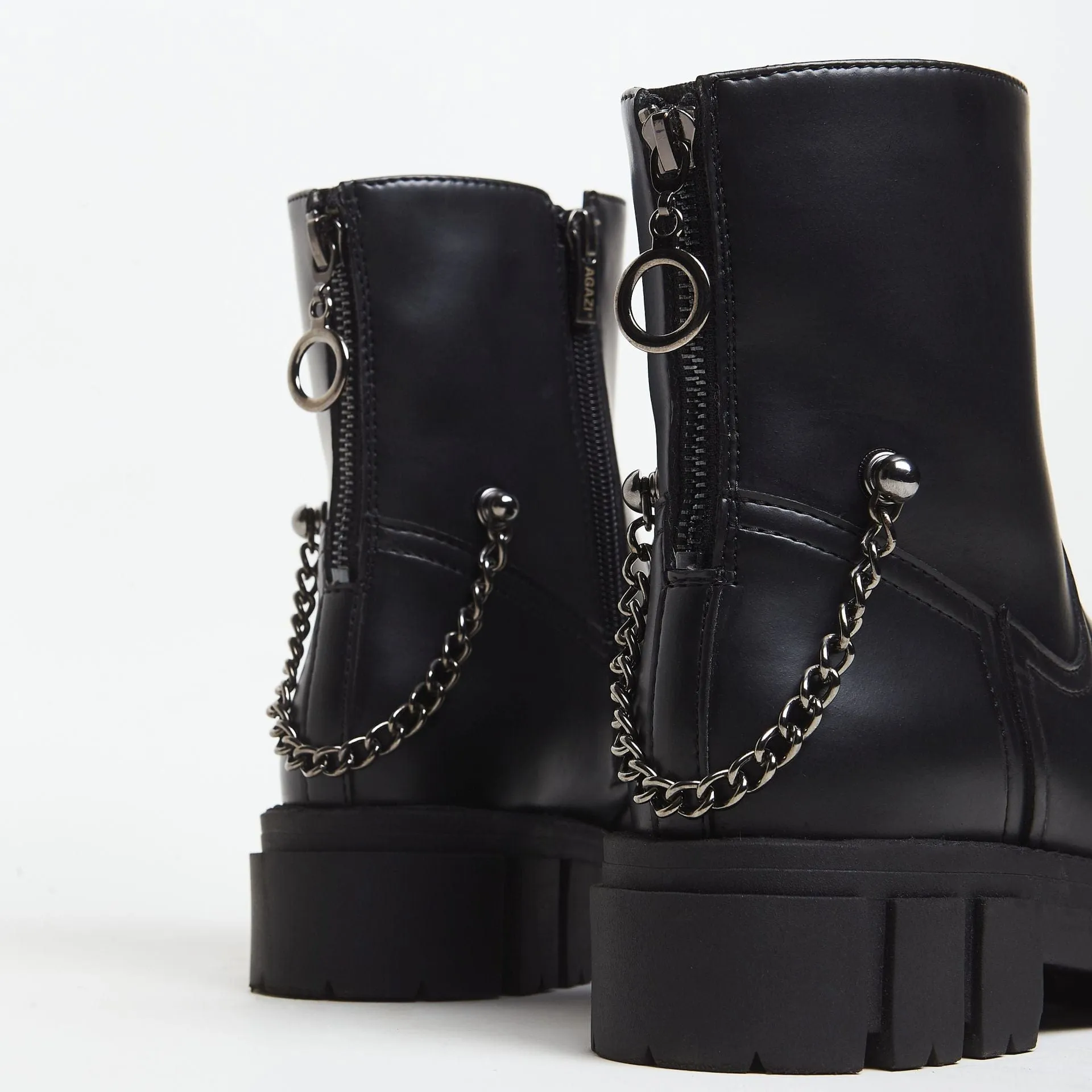 Kama Vegan Leather Boots | Black