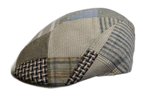 Magill Linen/Cotton blend Ivy shape Beige mix flat cap