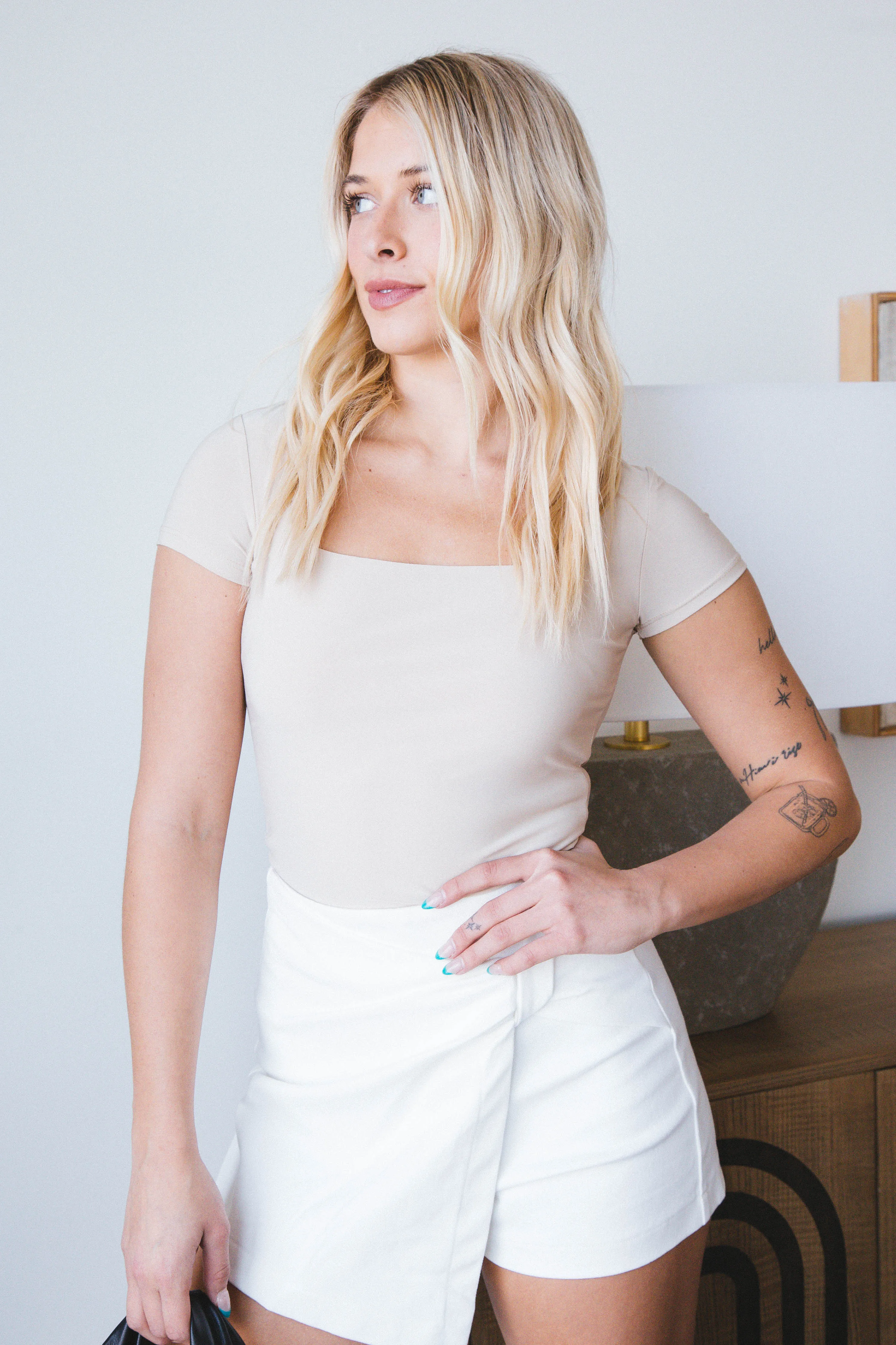 Mirabella Denim Skort, White