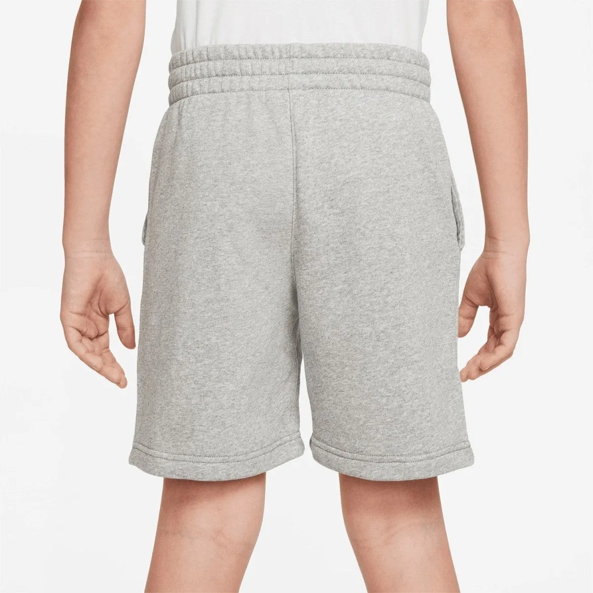 NIKE JUNIOR CLUB FLEECE FRENCH TERRY GREY SHORTS