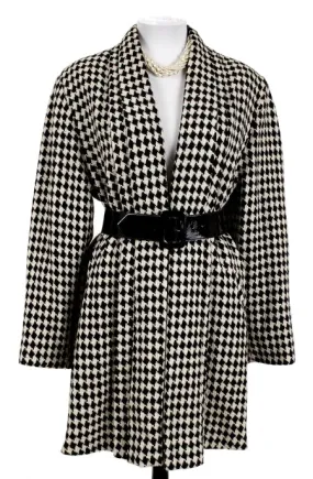 Pleated Houndstooth Swing