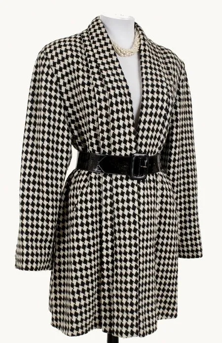 Pleated Houndstooth Swing