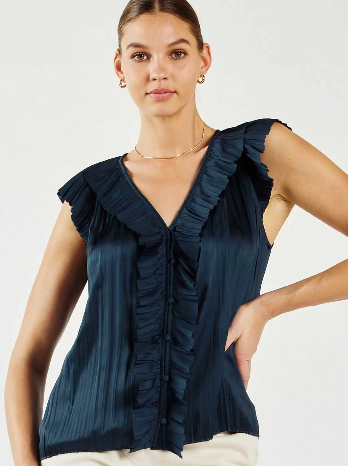 Polly Pleated Blouse