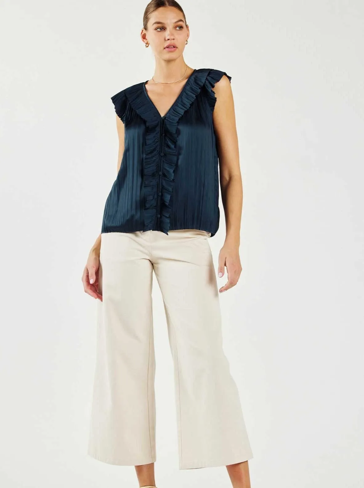 Polly Pleated Blouse