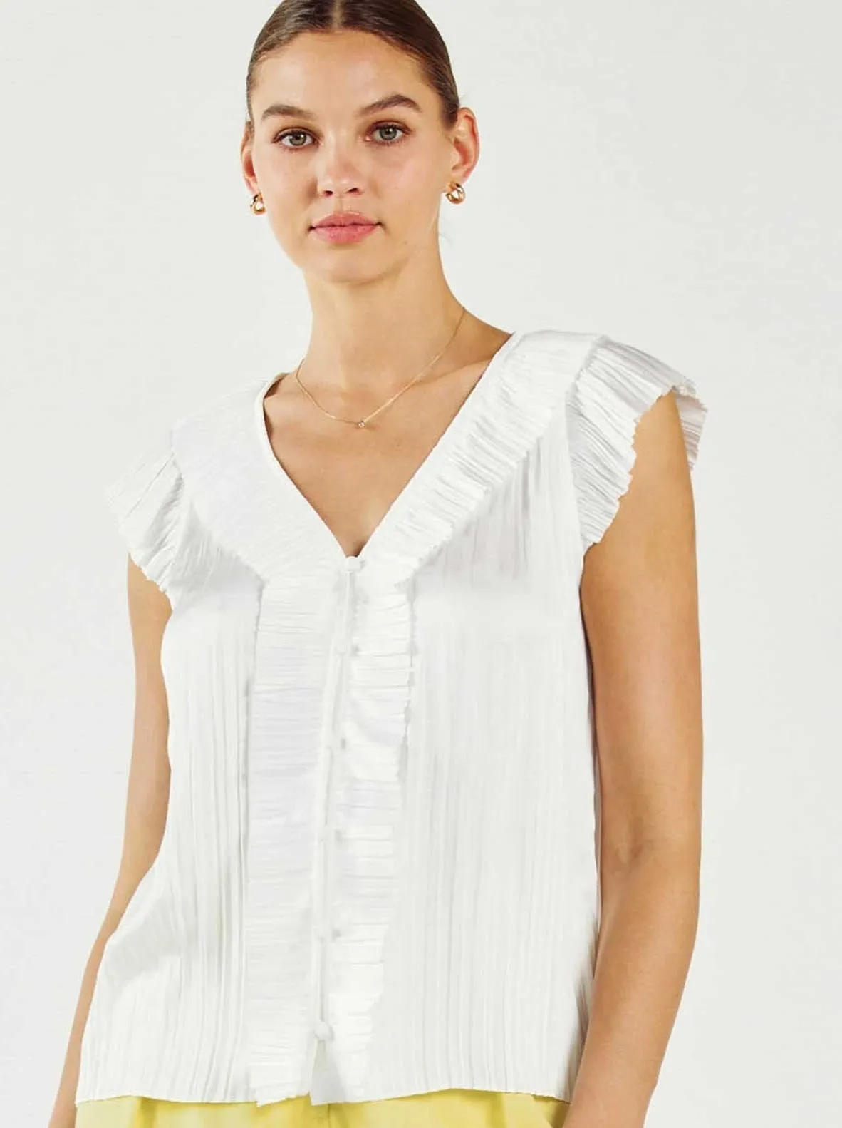 Polly Pleated Blouse