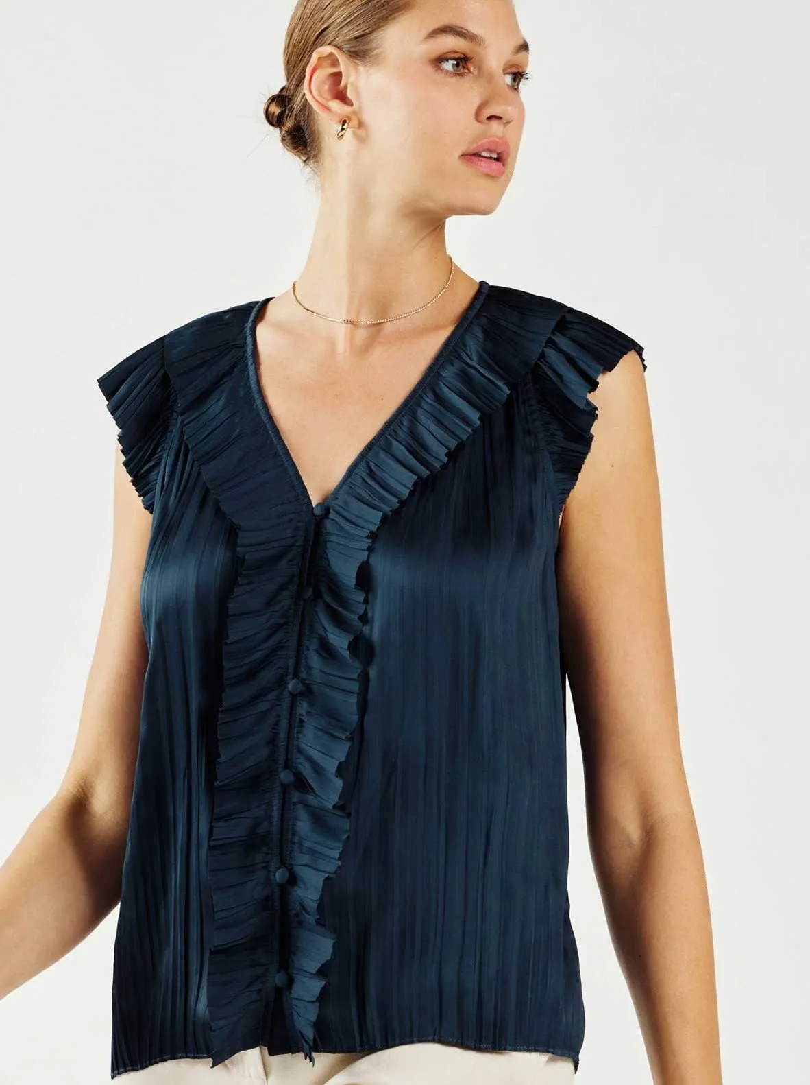 Polly Pleated Blouse