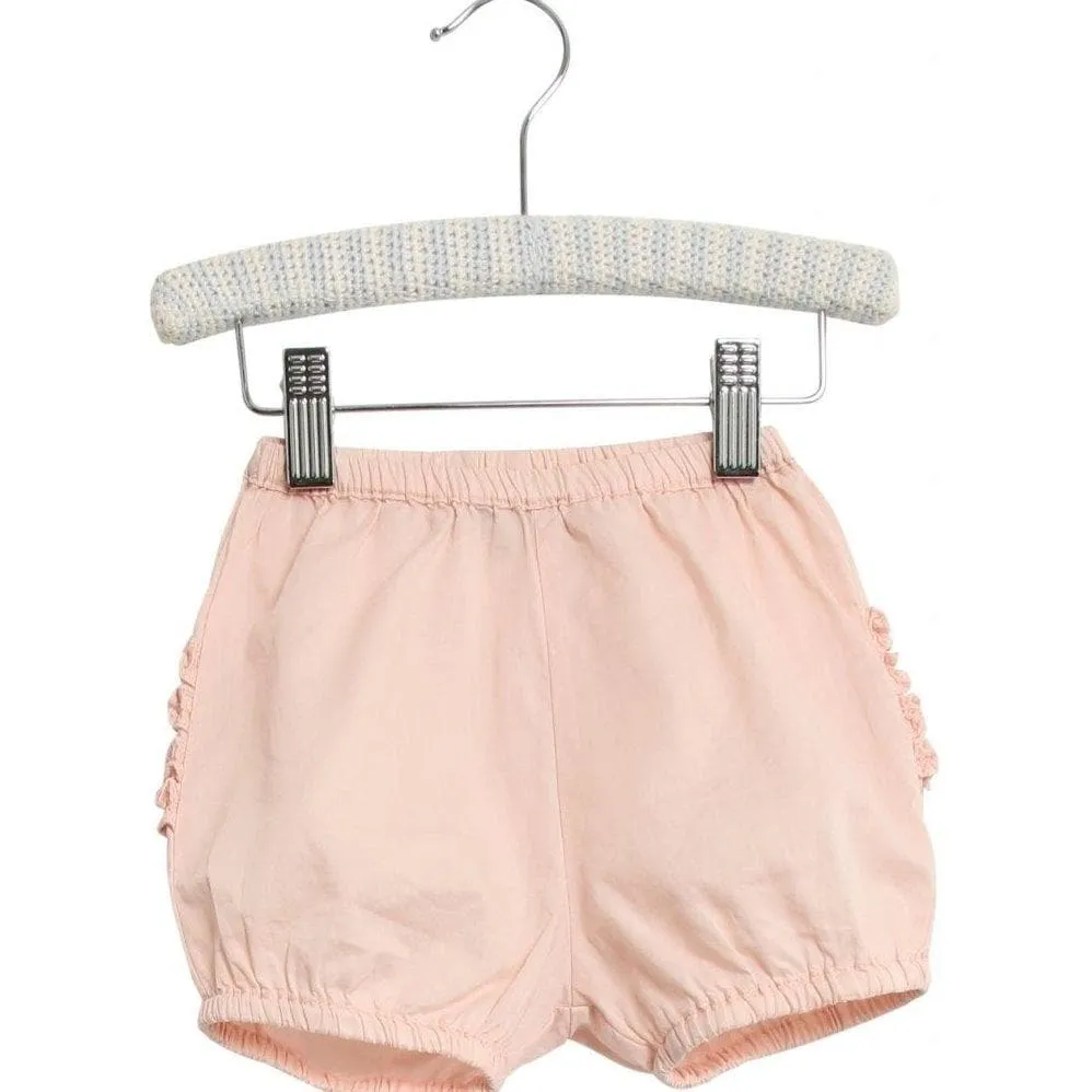 Ruffles Nappy Pants - Powder Pink