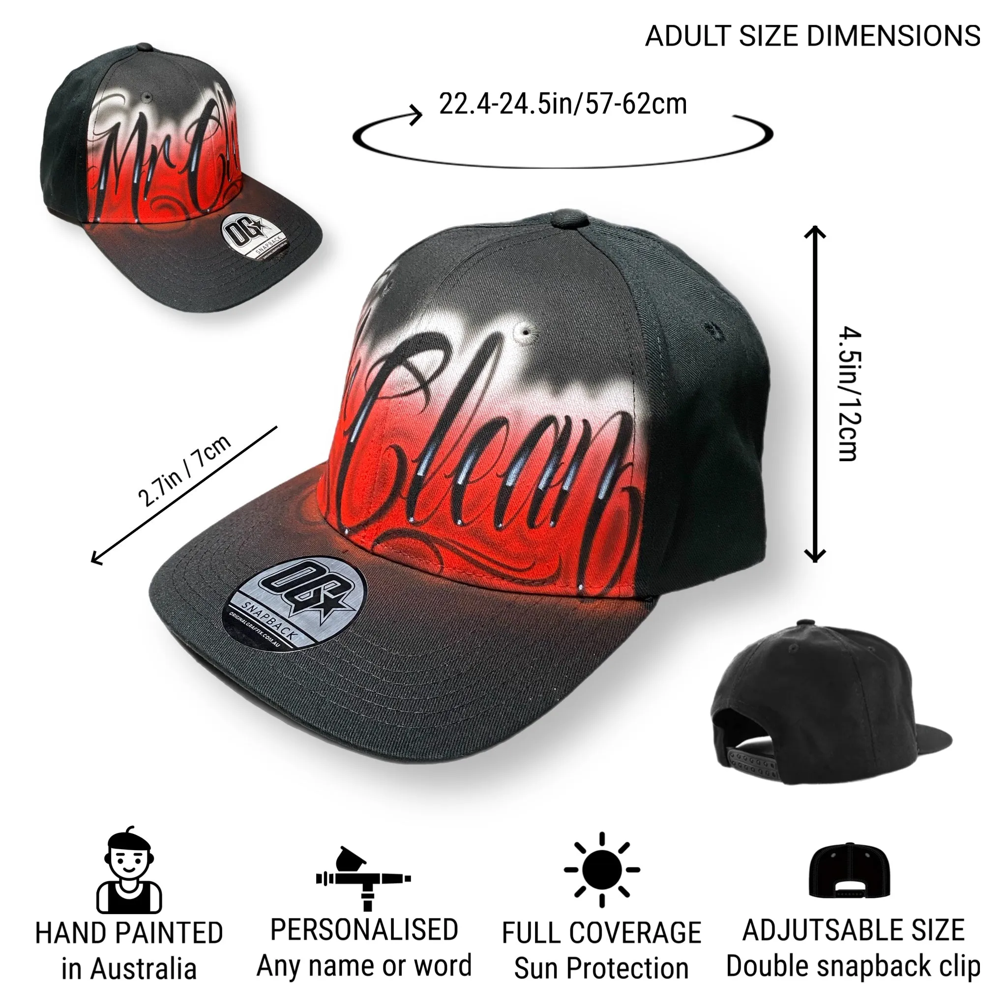 Script Snapback Cap