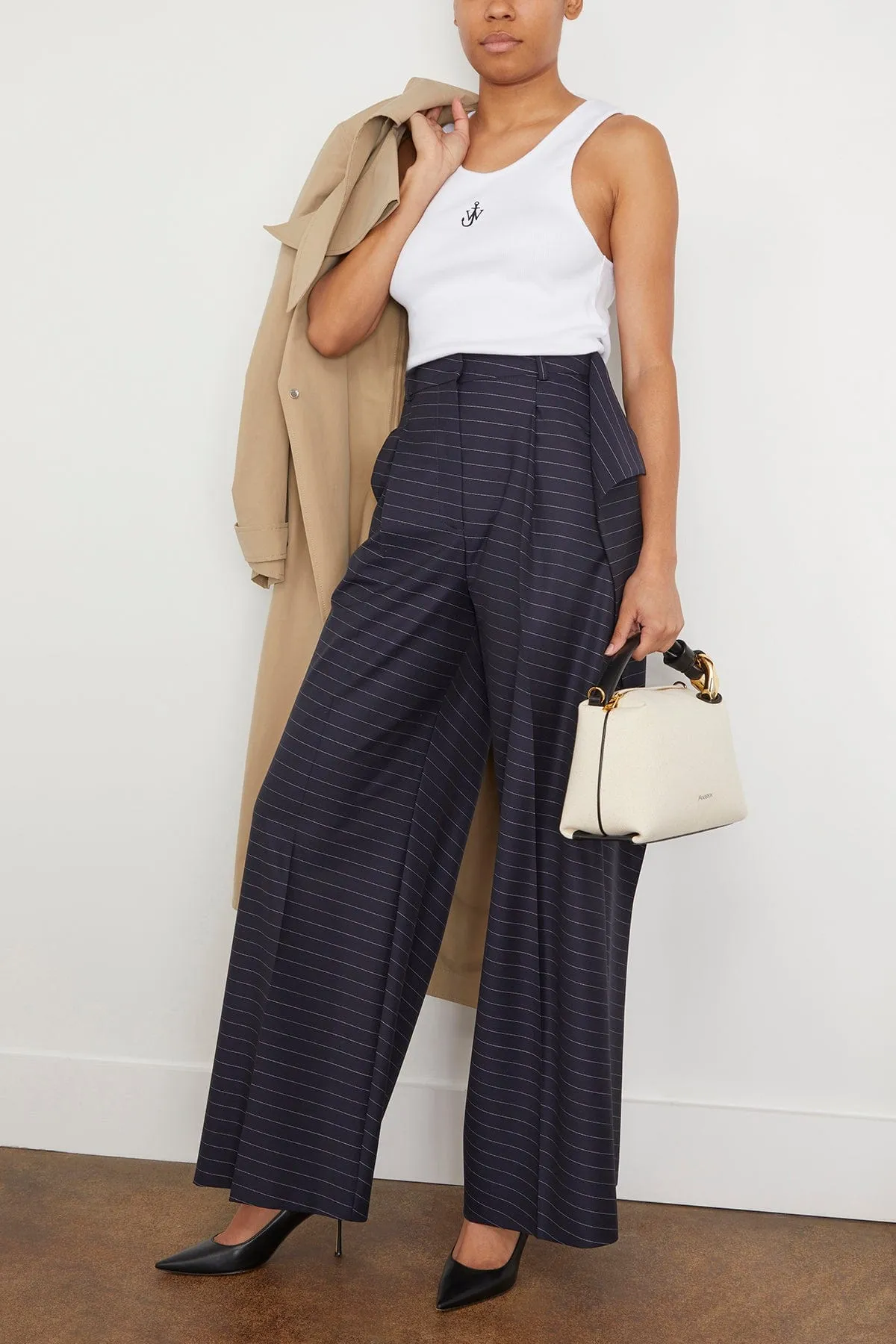 Side Panel Trousers in Navy