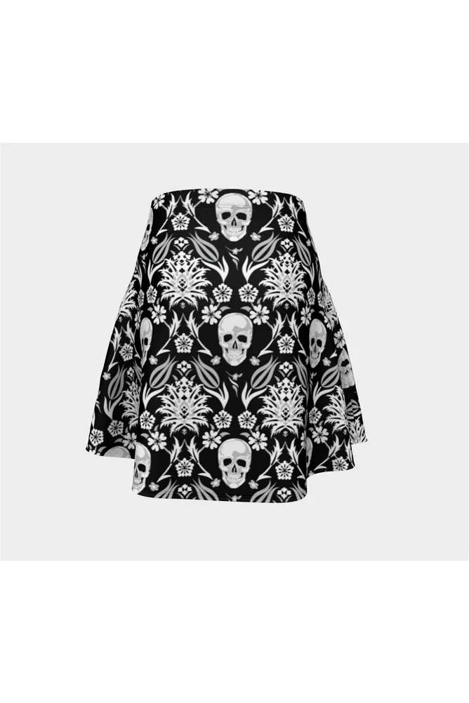 Skull Garden Flare Skirt