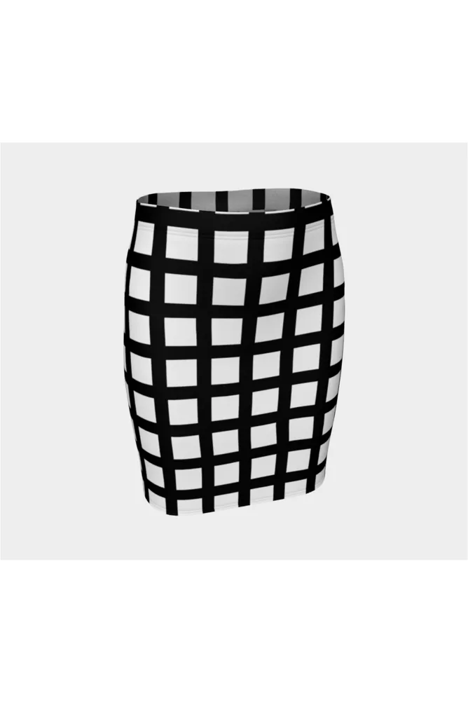 Square Biz Fitted Skirt