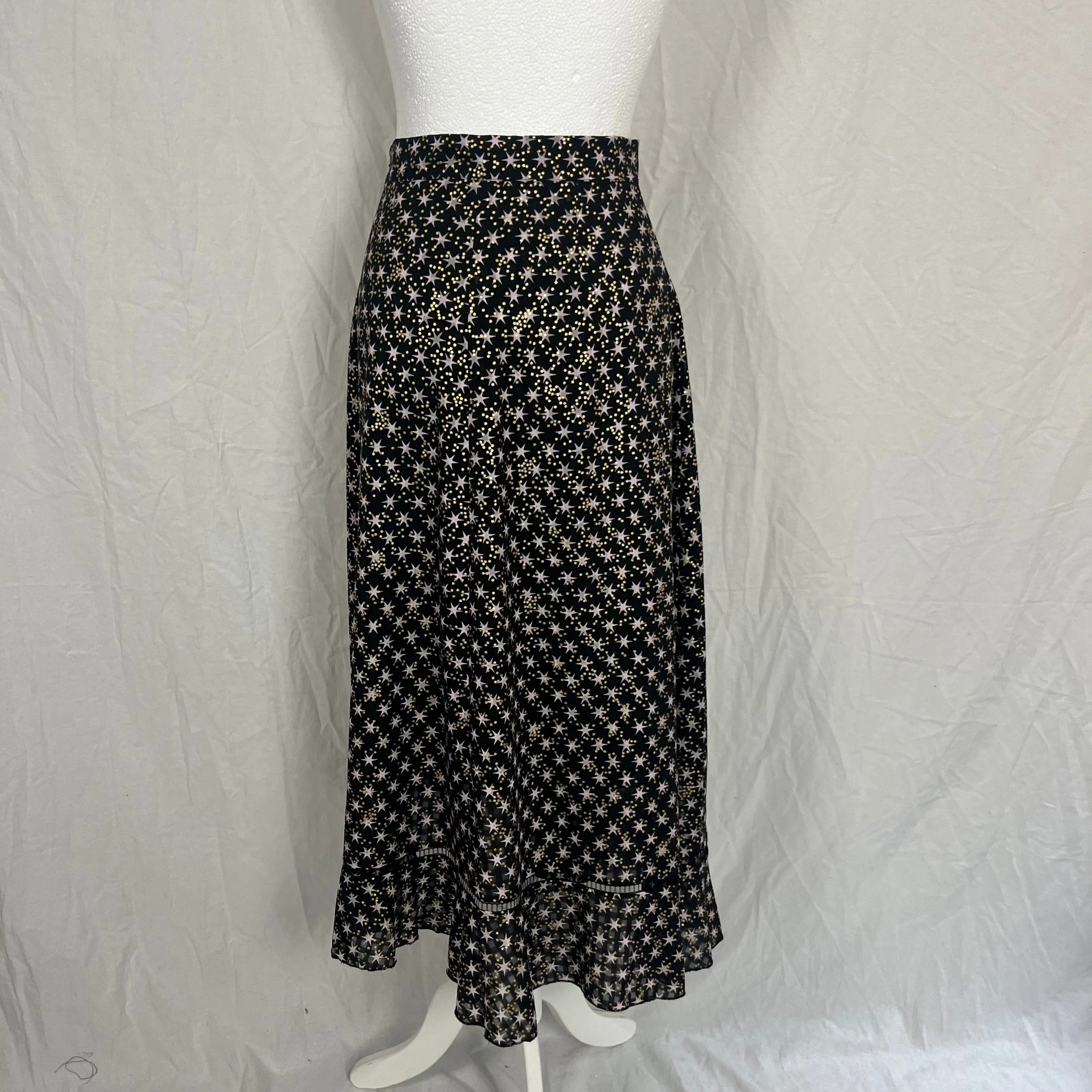 Stine Goya Black Star Print Skirt XS