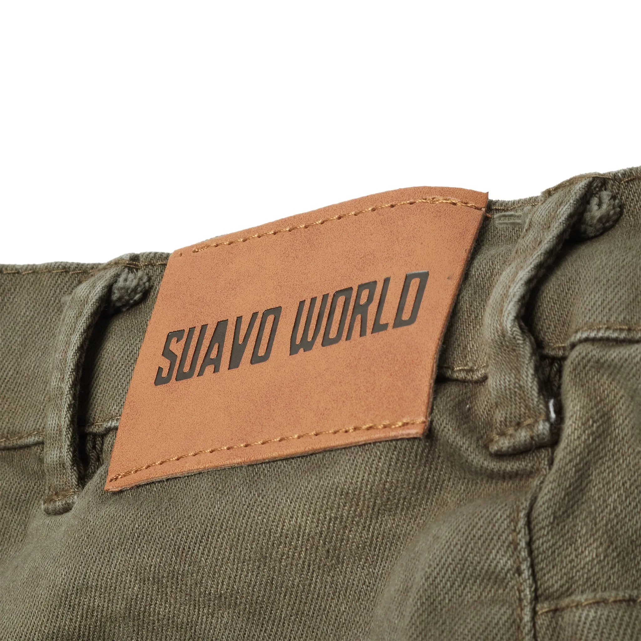 Suavo World Flare Denim Khaki